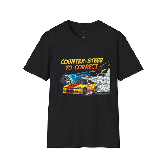 Counter-Steer to Correct Drift Racing Tee 🚗💨