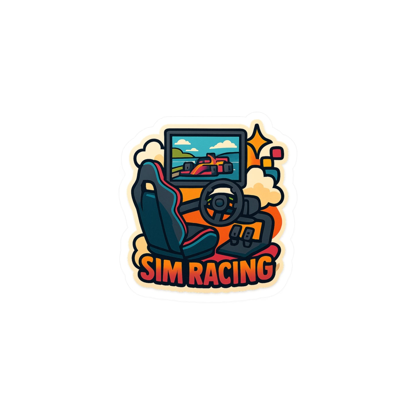 Sim Racing Sticker