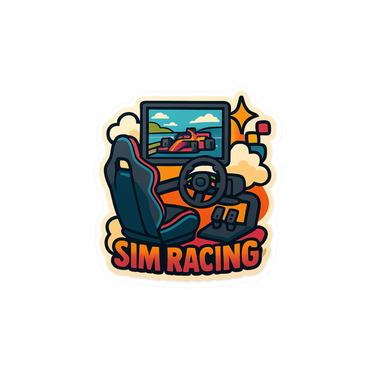 Sim Racing Sticker