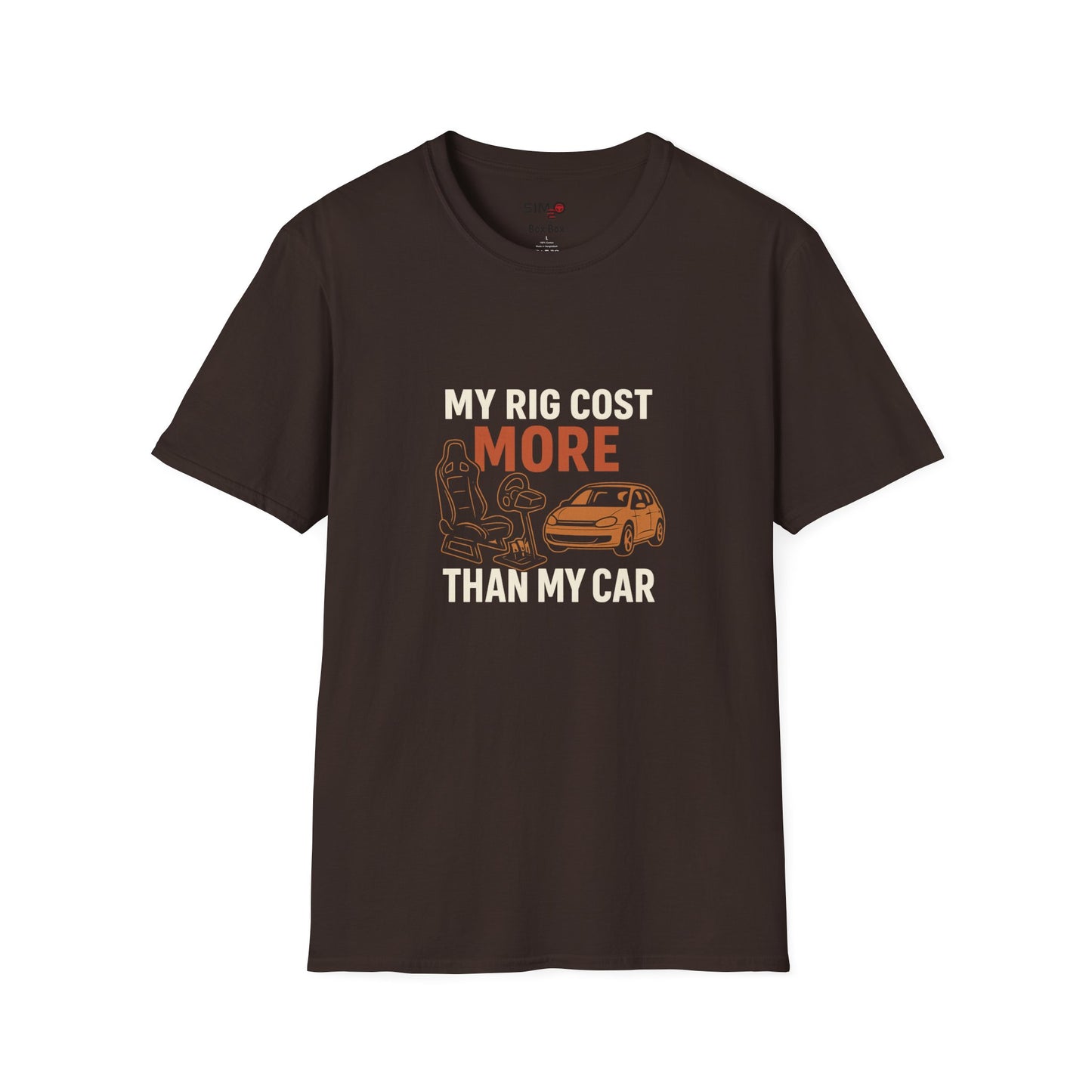 My Rig Cost More Than My Car Tee – Funny Sim Racing Shirt