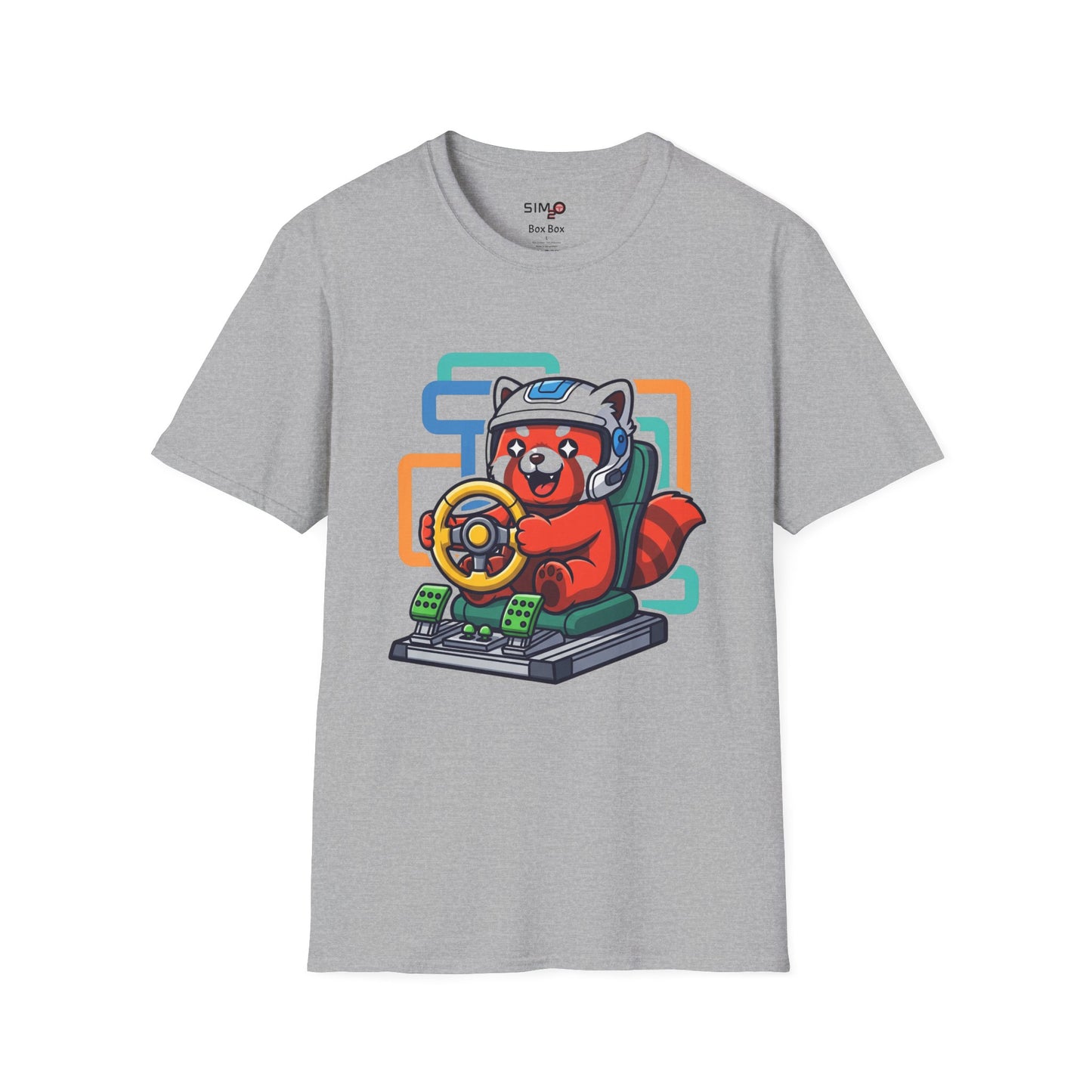 Red Panda Sim Racer Tee – Cute Funny Sim Racing T-Shirt