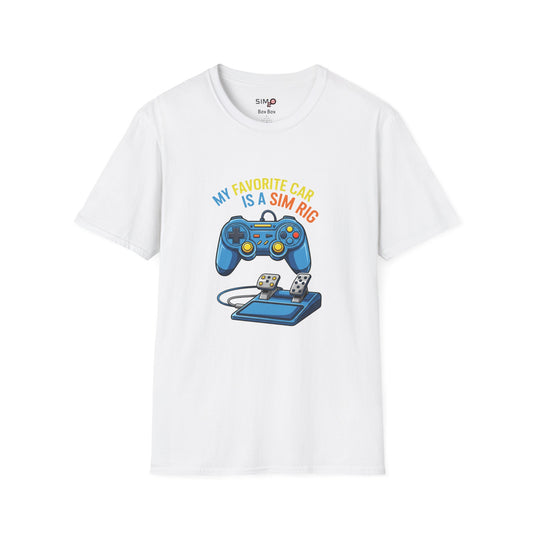 My Favorite Car Is a Sim Rig Tee – Funny Sim Racing T-Shirt