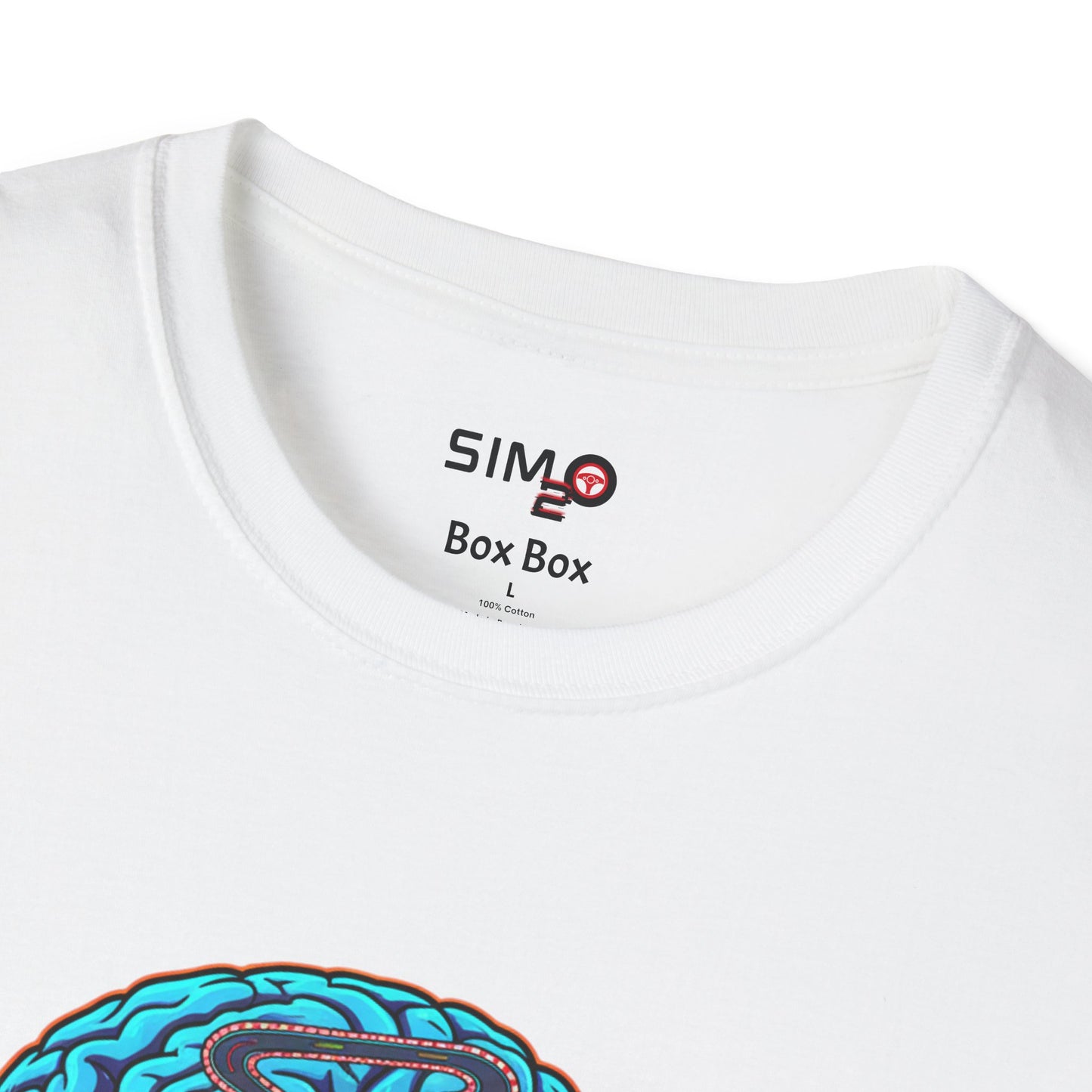 Sim Racing Brain Tee – Abstract Racing Art T-Shirt