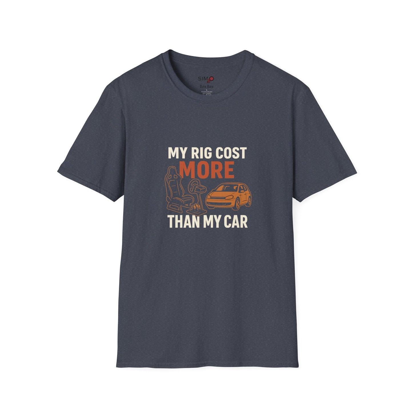 My Rig Cost More Than My Car Tee – Funny Sim Racing Shirt