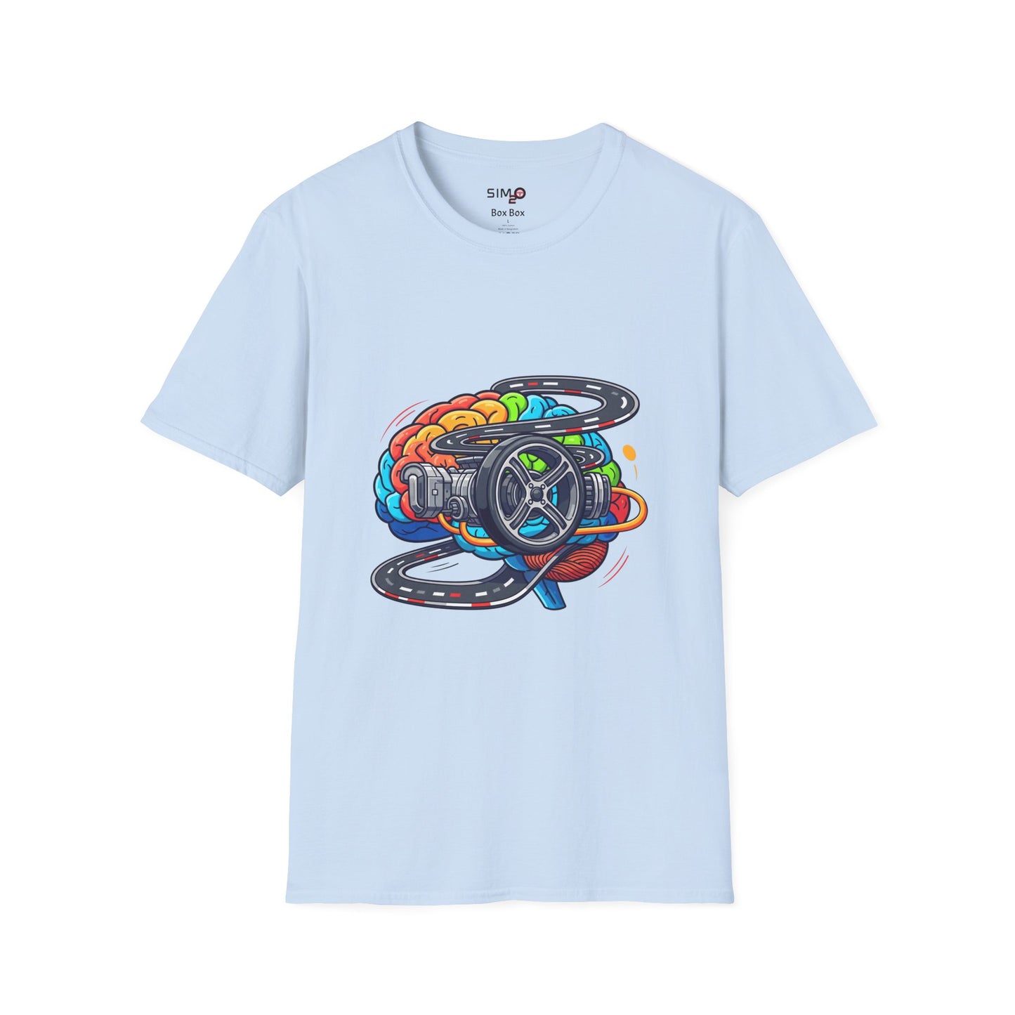 Sim Racing Mind Tee – Steering Wheel & Track Graphic T-Shirt