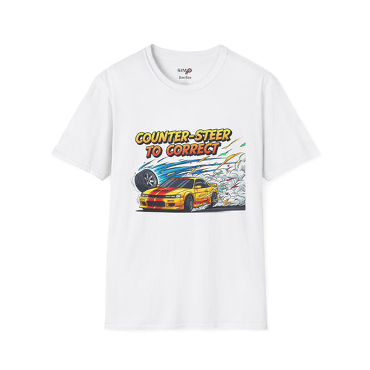 Counter-Steer to Correct Drift Racing Tee 🚗💨