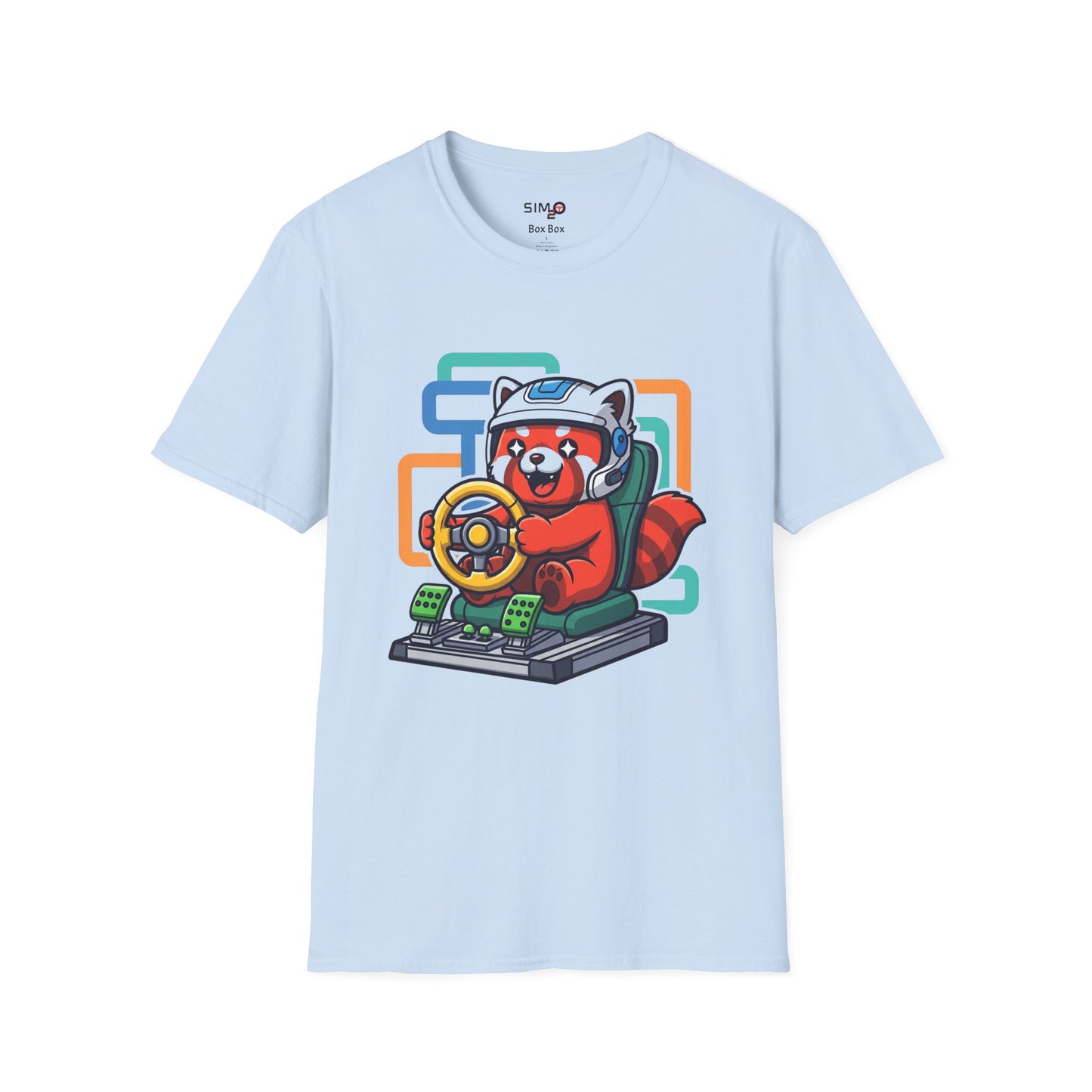 Red Panda Sim Racer Tee – Cute Funny Sim Racing T-Shirt