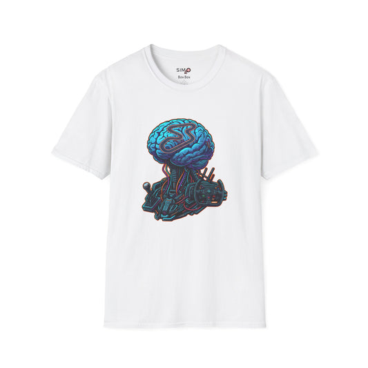 Sim Racing Brain Tee – Abstract Racing Art T-Shirt