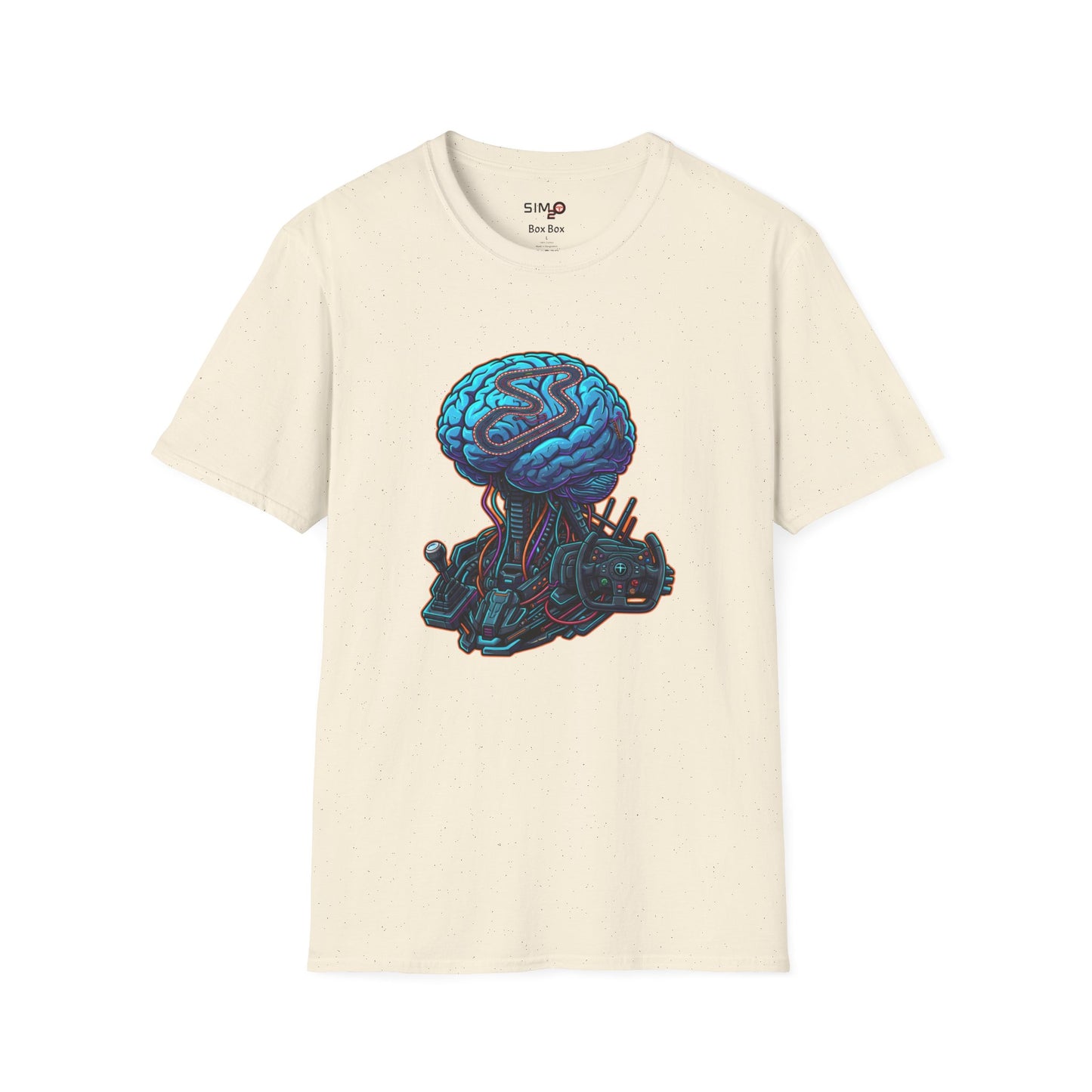 Sim Racing Brain Tee – Abstract Racing Art T-Shirt