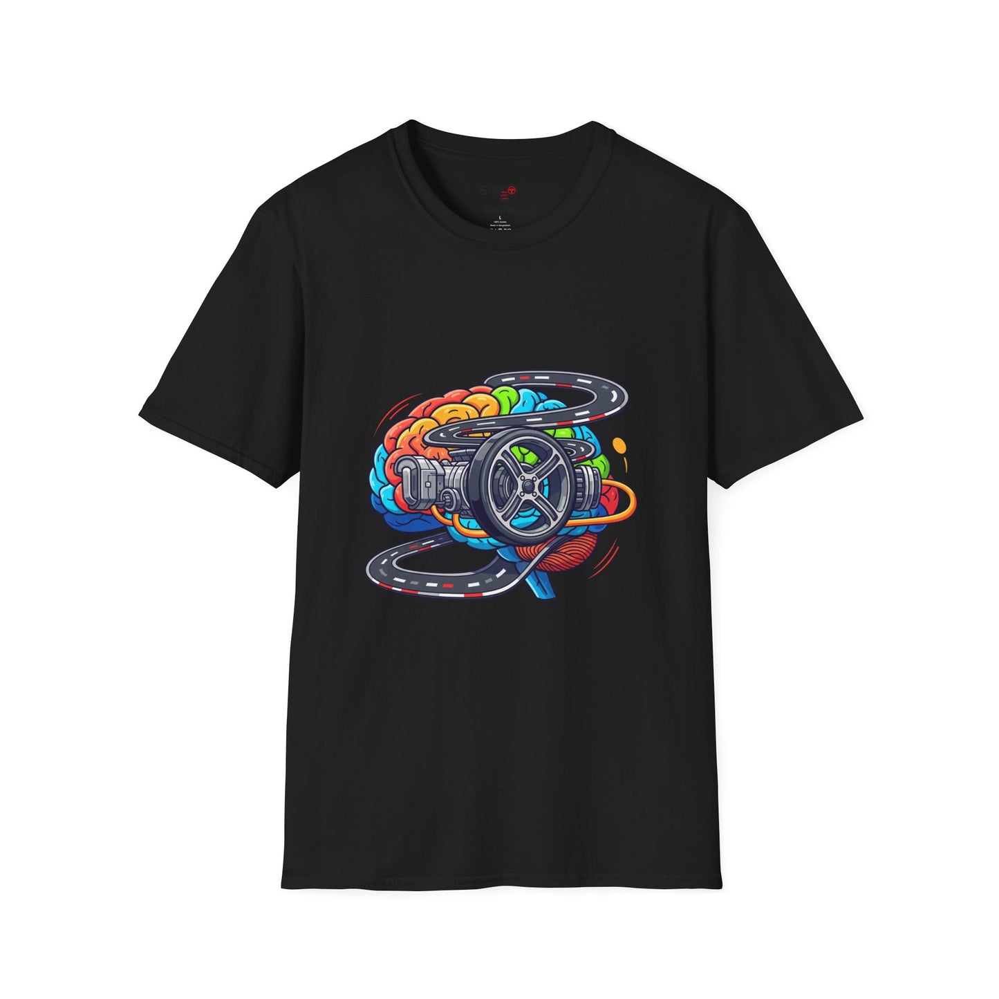 Sim Racing Mind Tee – Steering Wheel & Track Graphic T-Shirt