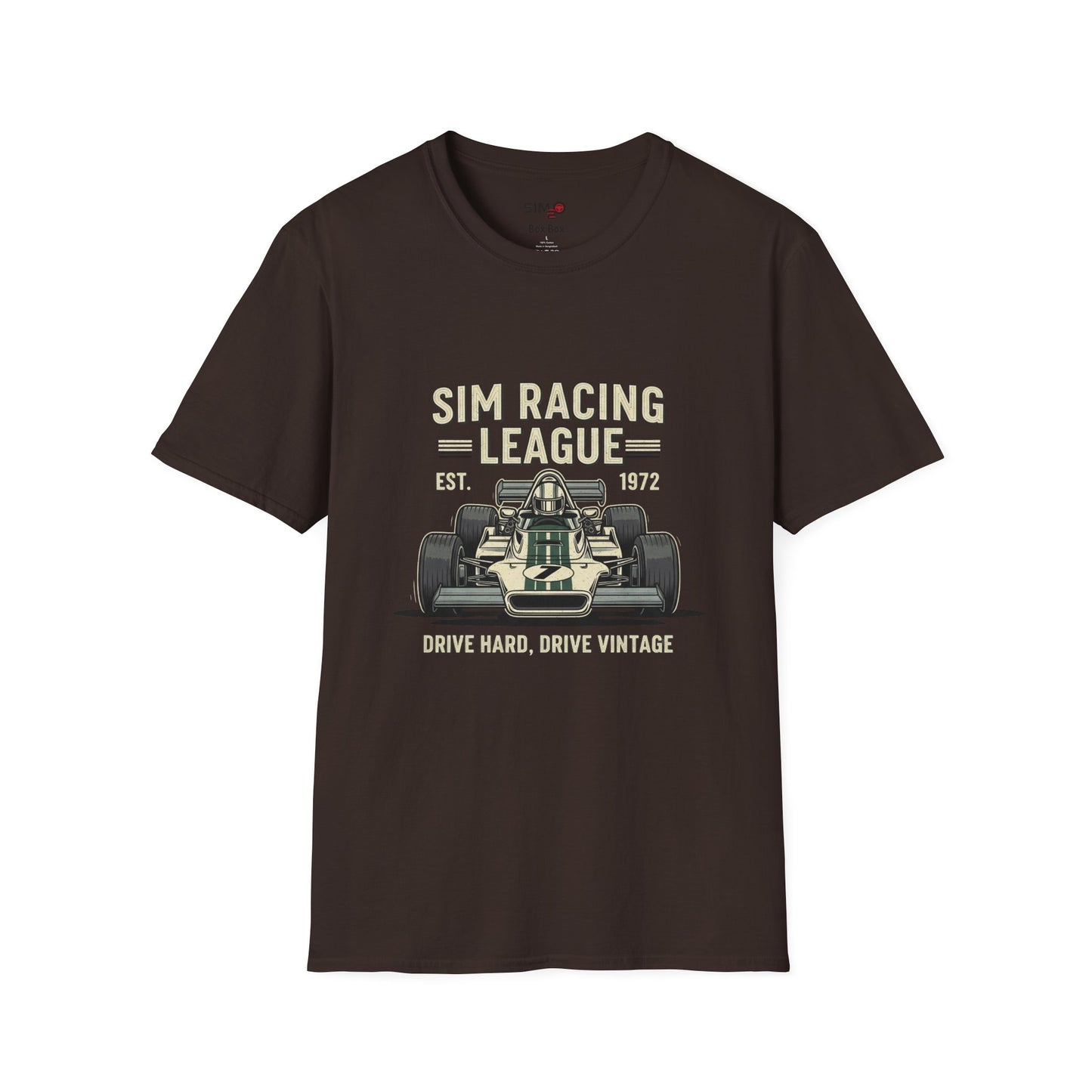 Sim Racing League Vintage Tee – Drive Hard, Drive Vintage T-Shirt