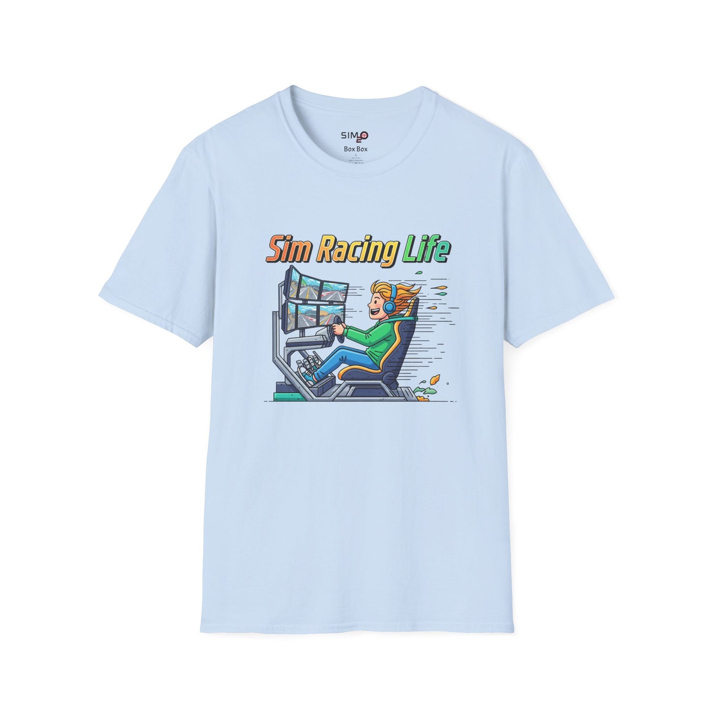 Sim Racing Life Cartoon Gamer Tee 🎮🏎️