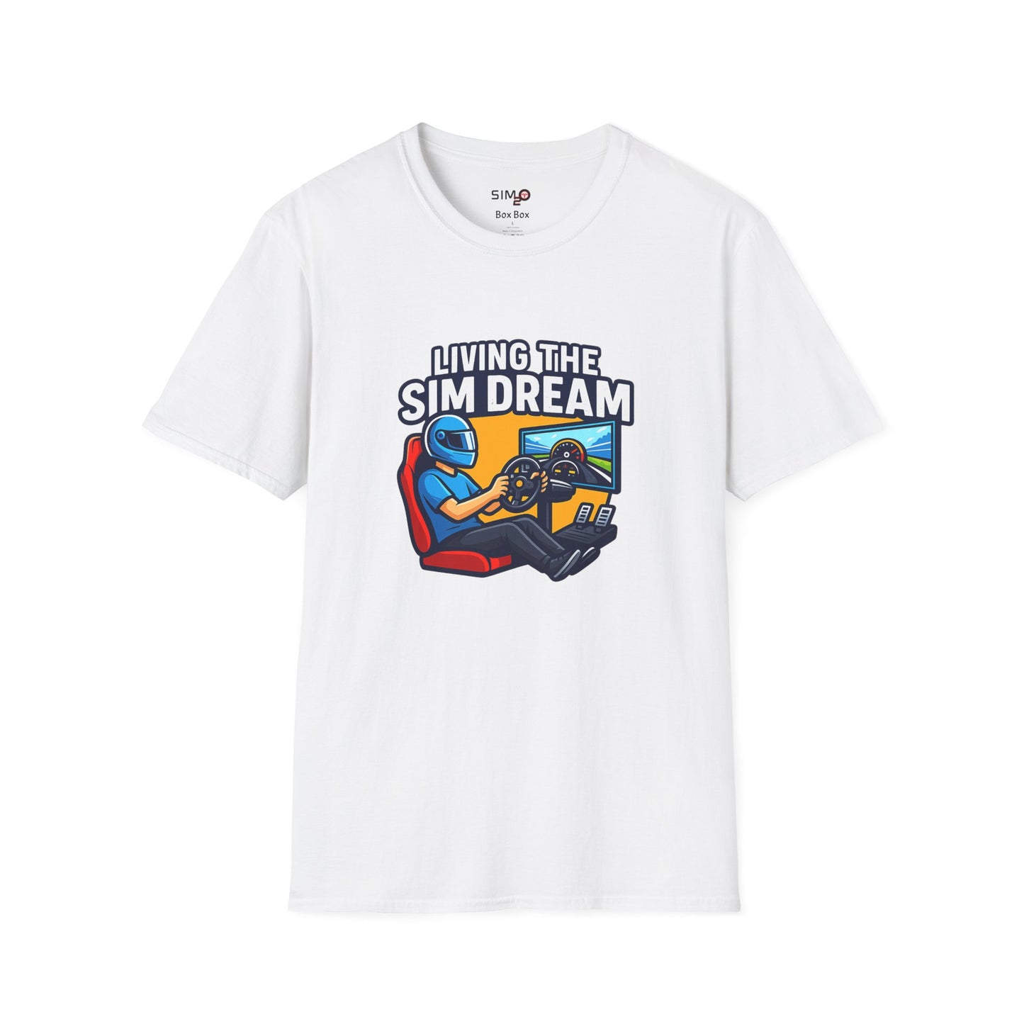 Living the Sim Dream Tee – Funny Sim Racing T-Shirt