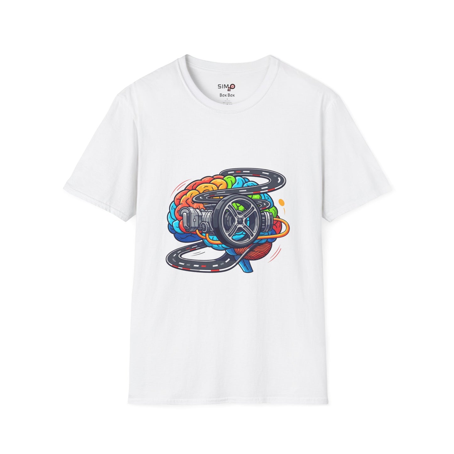 Sim Racing Mind Tee – Steering Wheel & Track Graphic T-Shirt