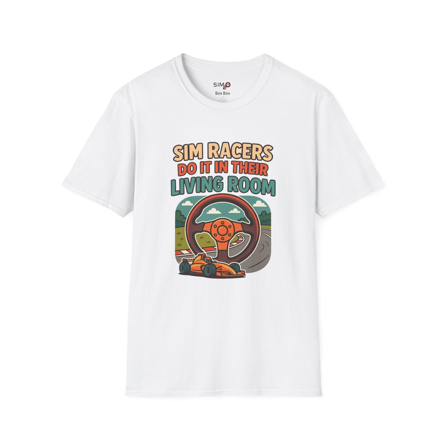 Sim Racers Do It in Their Living Room Tee – Funny Sim Racing T-Shirt