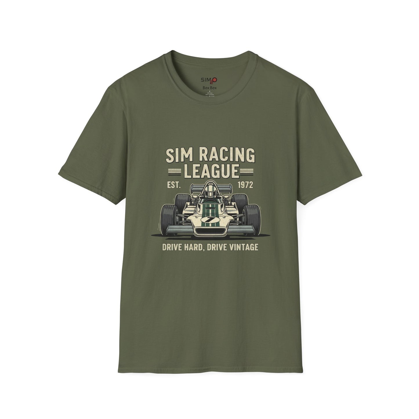 Sim Racing League Vintage Tee – Drive Hard, Drive Vintage T-Shirt