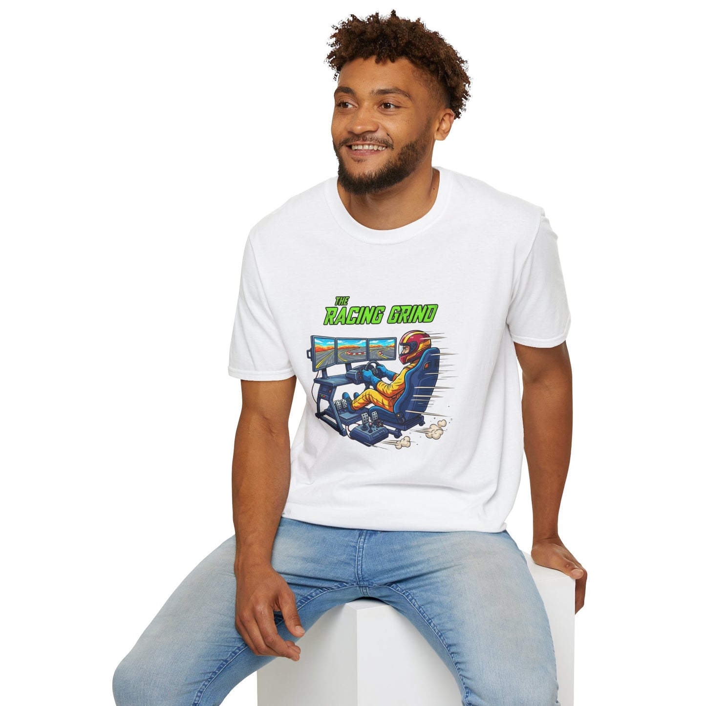 The Racing Grind Sim Racing Tee 🎮🏁