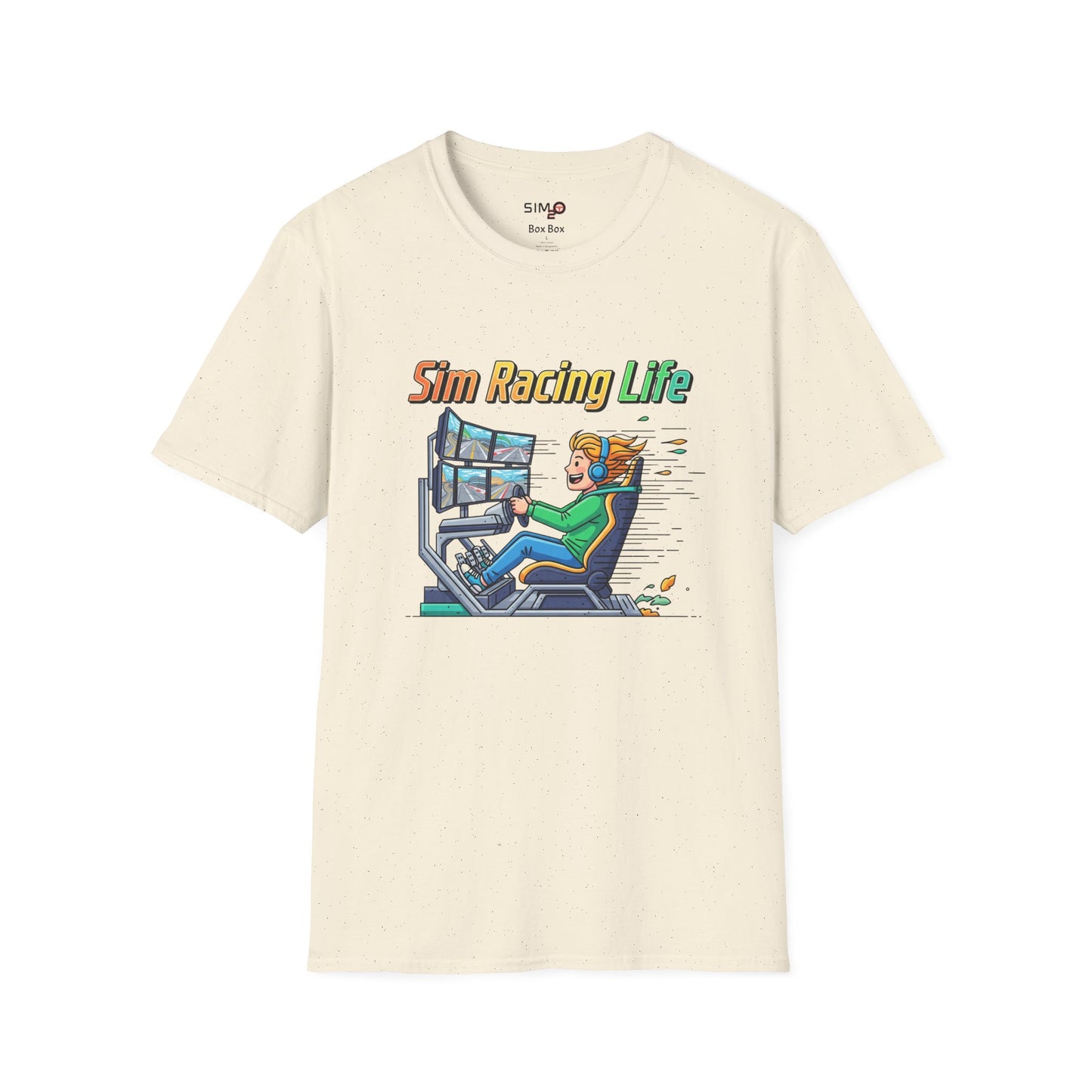 Sim Racing Life Cartoon Gamer Tee 🎮🏎️
