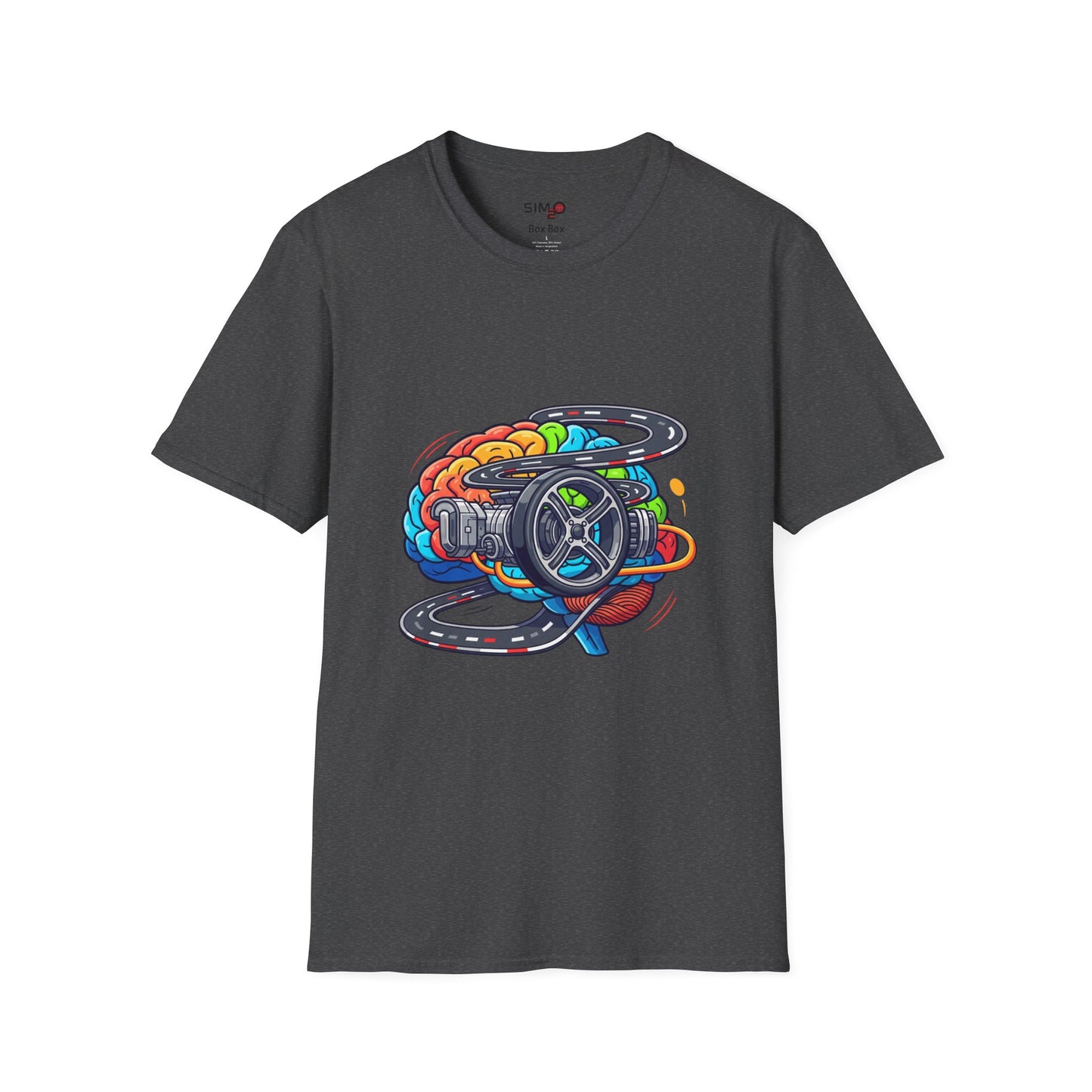 Sim Racing Mind Tee – Steering Wheel & Track Graphic T-Shirt