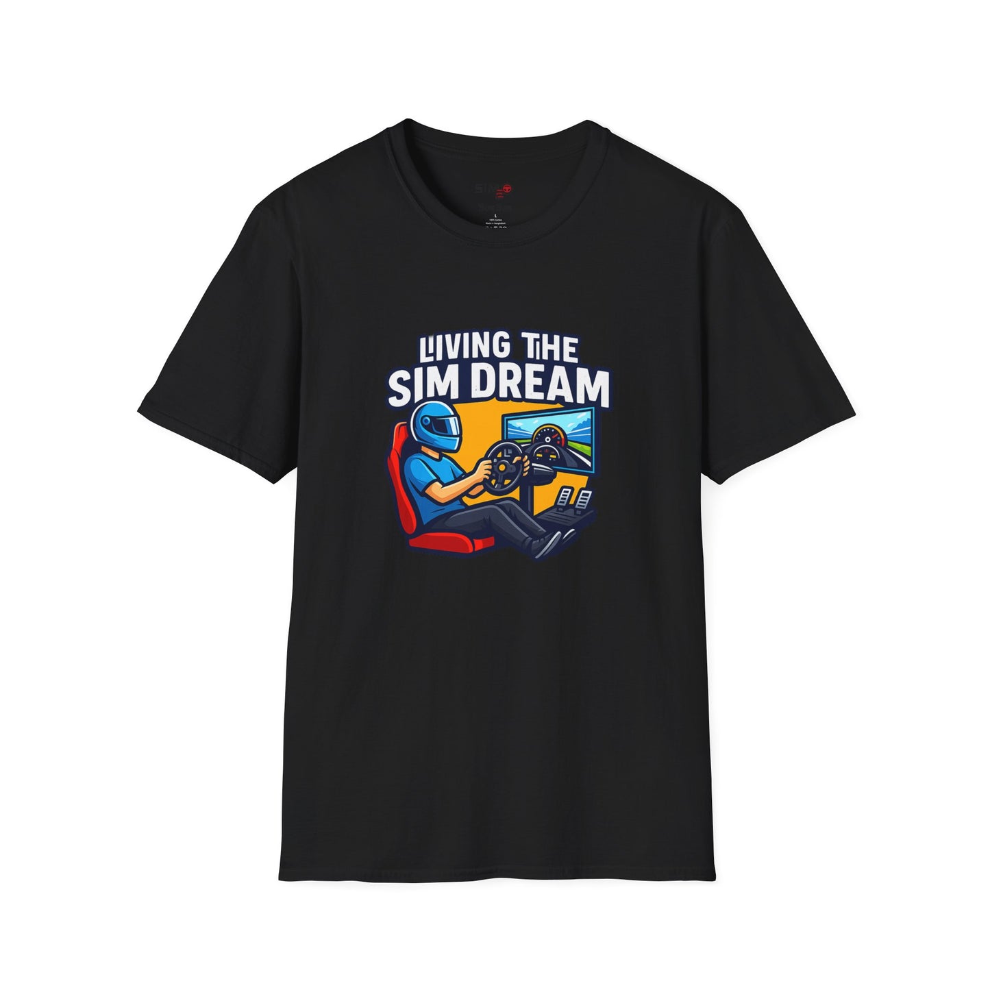 Living the Sim Dream Tee – Funny Sim Racing T-Shirt
