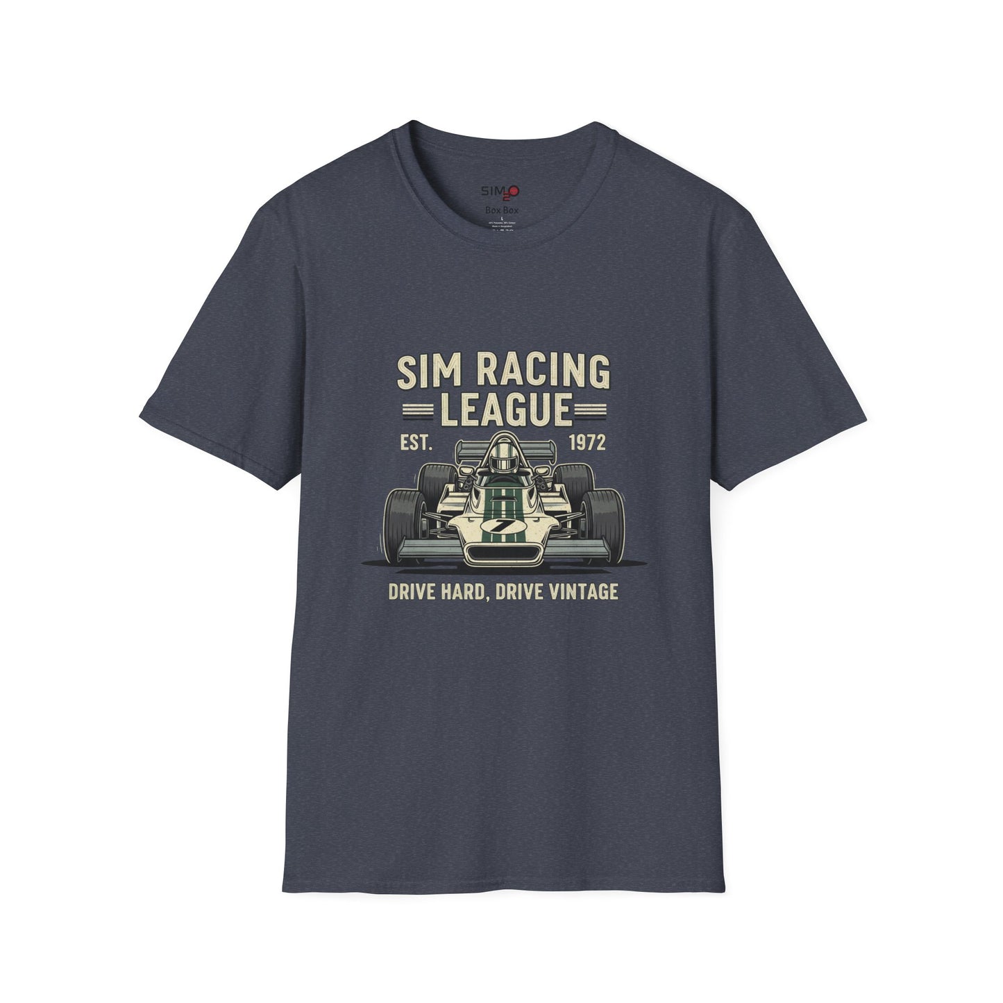 Sim Racing League Vintage Tee – Drive Hard, Drive Vintage T-Shirt