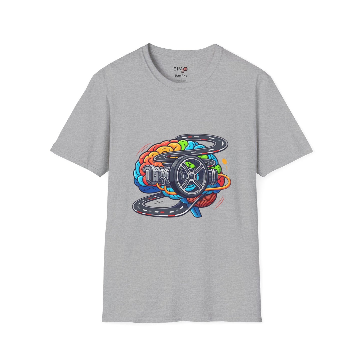 Sim Racing Mind Tee – Steering Wheel & Track Graphic T-Shirt