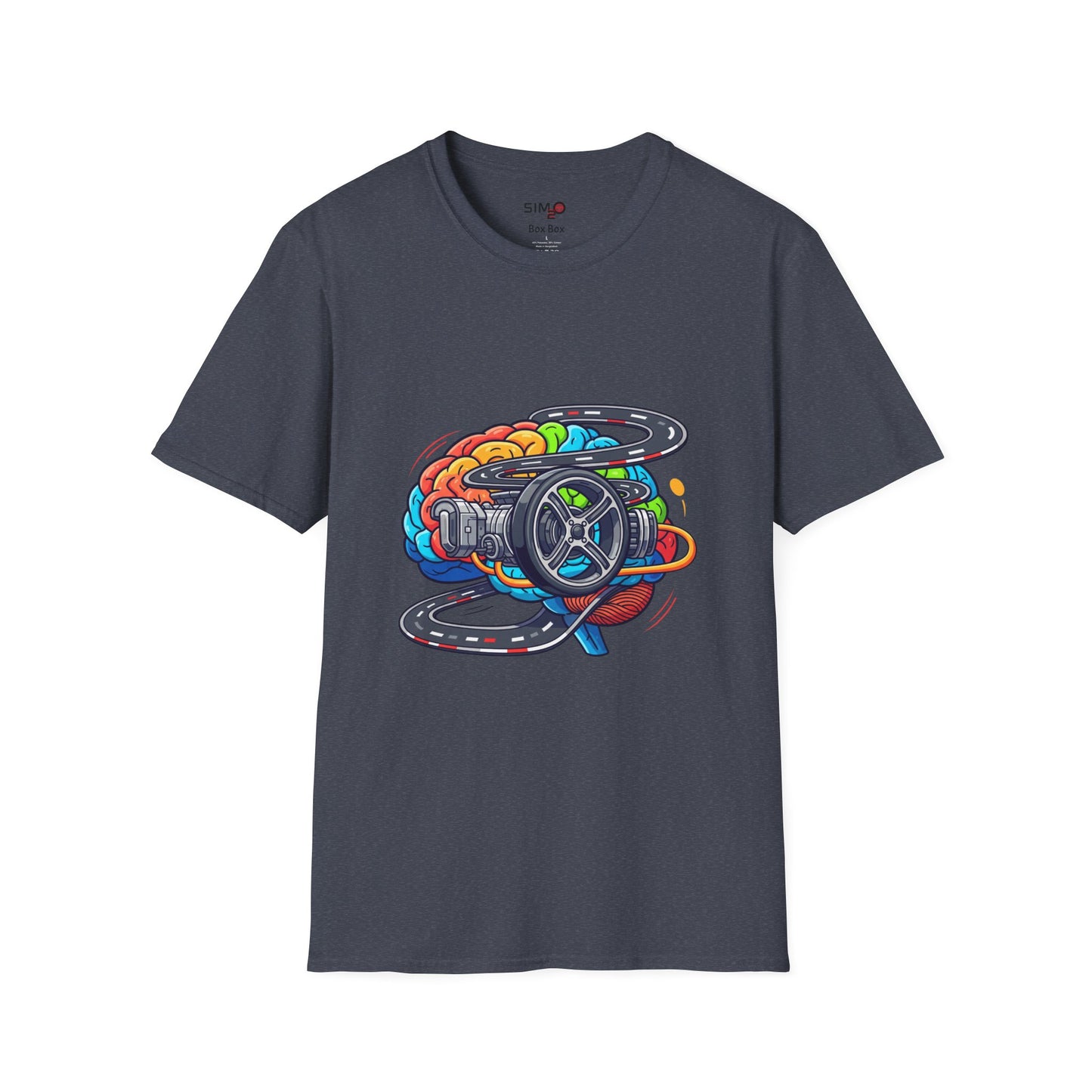 Sim Racing Mind Tee – Steering Wheel & Track Graphic T-Shirt