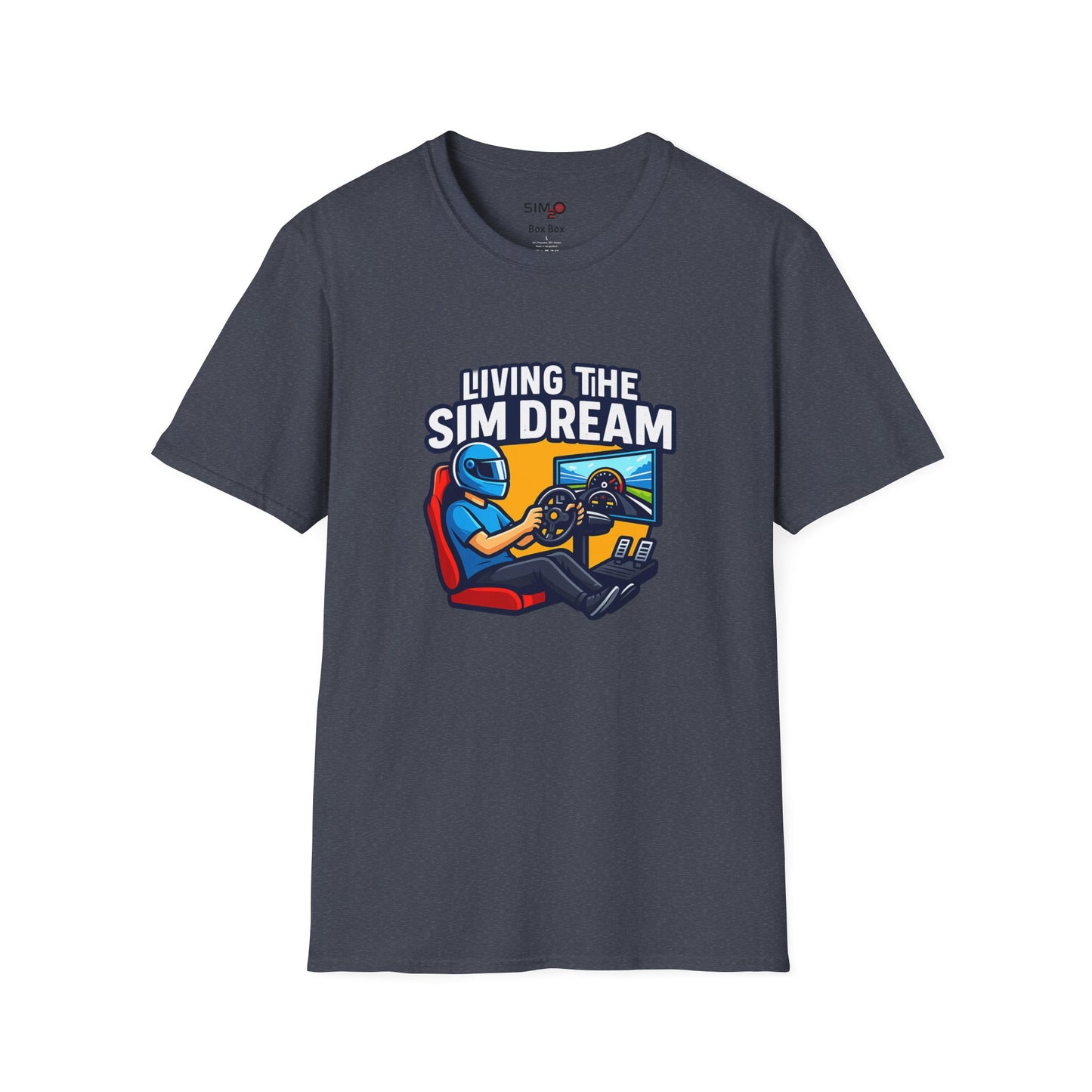 Living the Sim Dream Tee – Funny Sim Racing T-Shirt