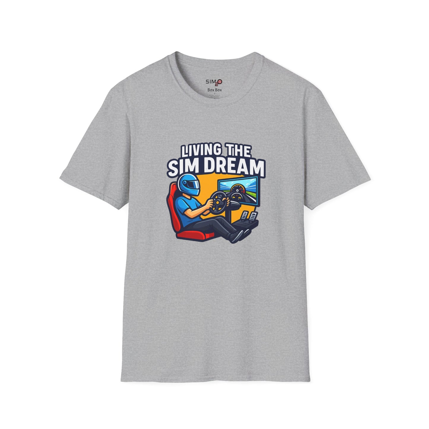 Living the Sim Dream Tee – Funny Sim Racing T-Shirt