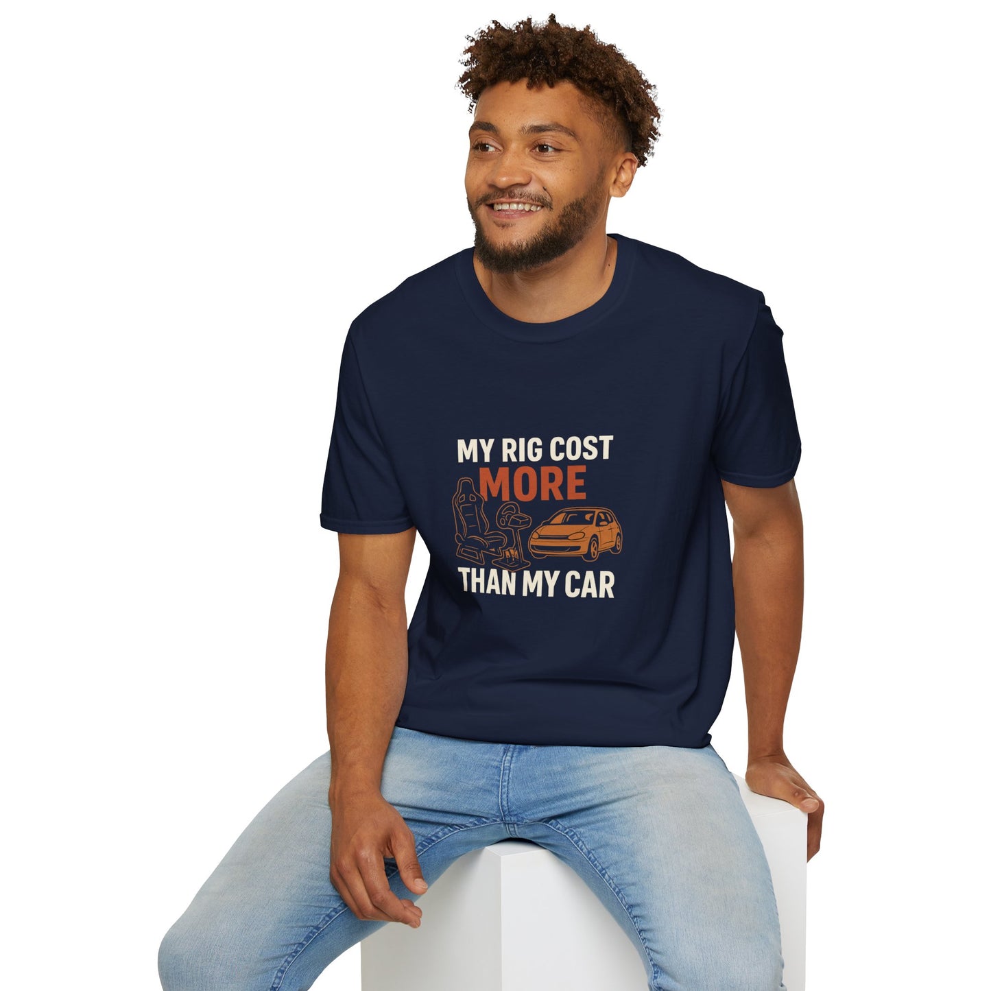 My Rig Cost More Than My Car Tee – Funny Sim Racing Shirt