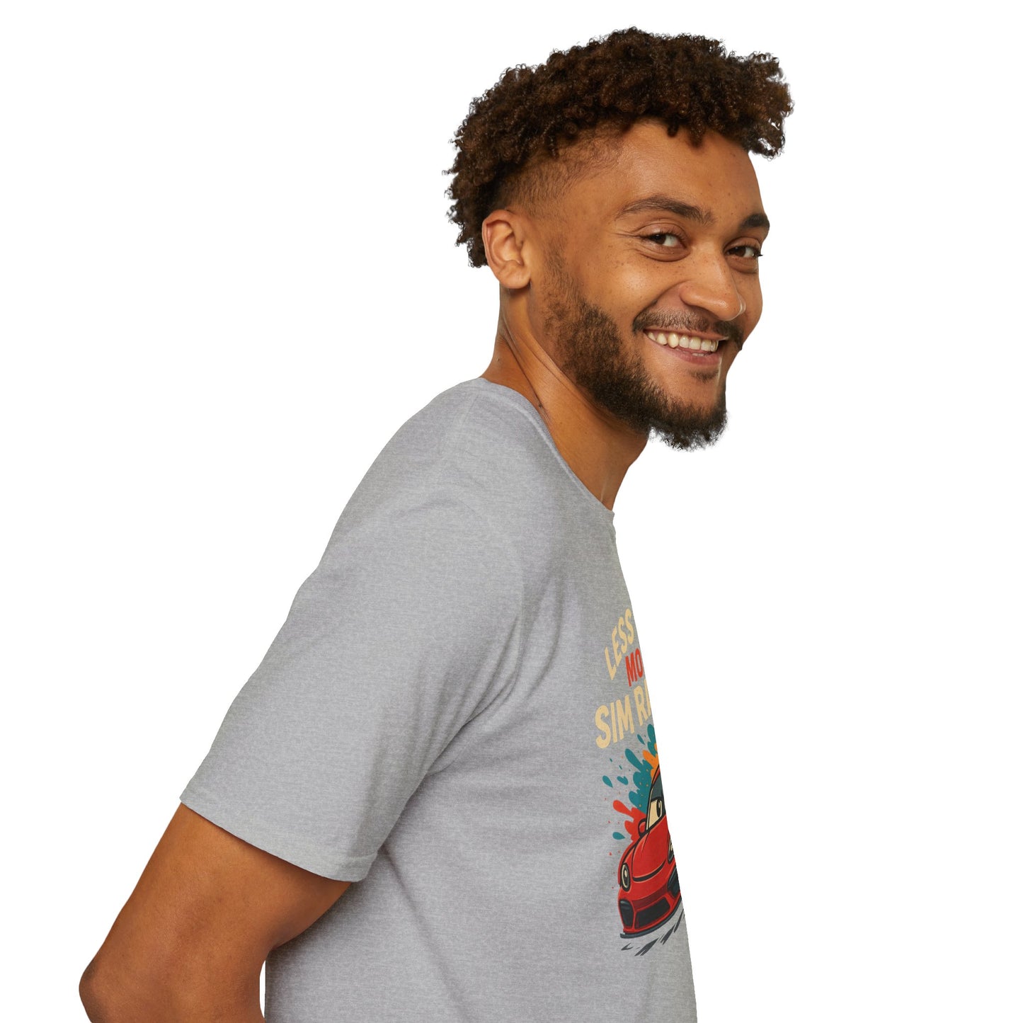 Less Talk, More Sim Racing Tee – Funny Sim Racing T-Shirt