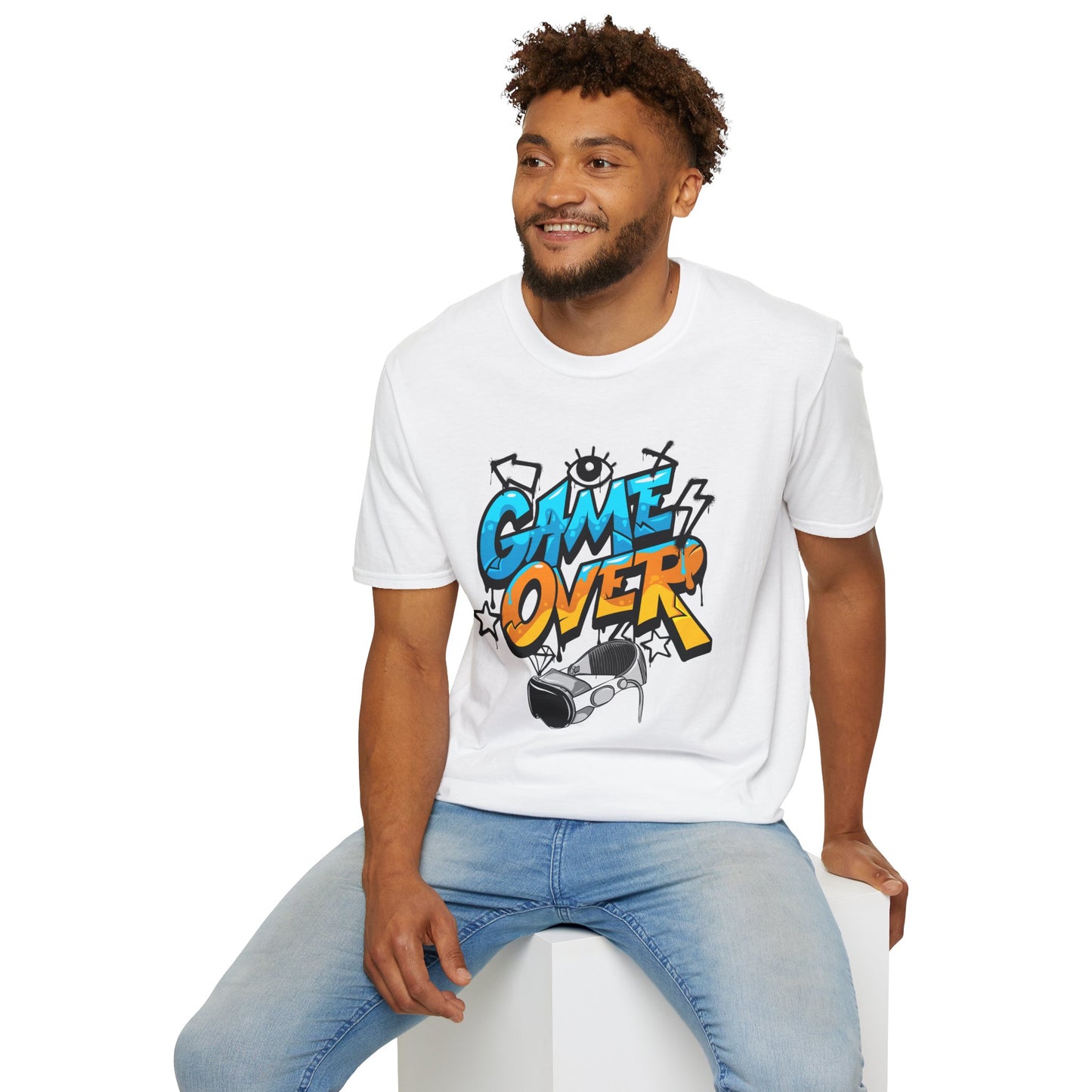 Game Over Graffiti Gamer Tee – VR Edition