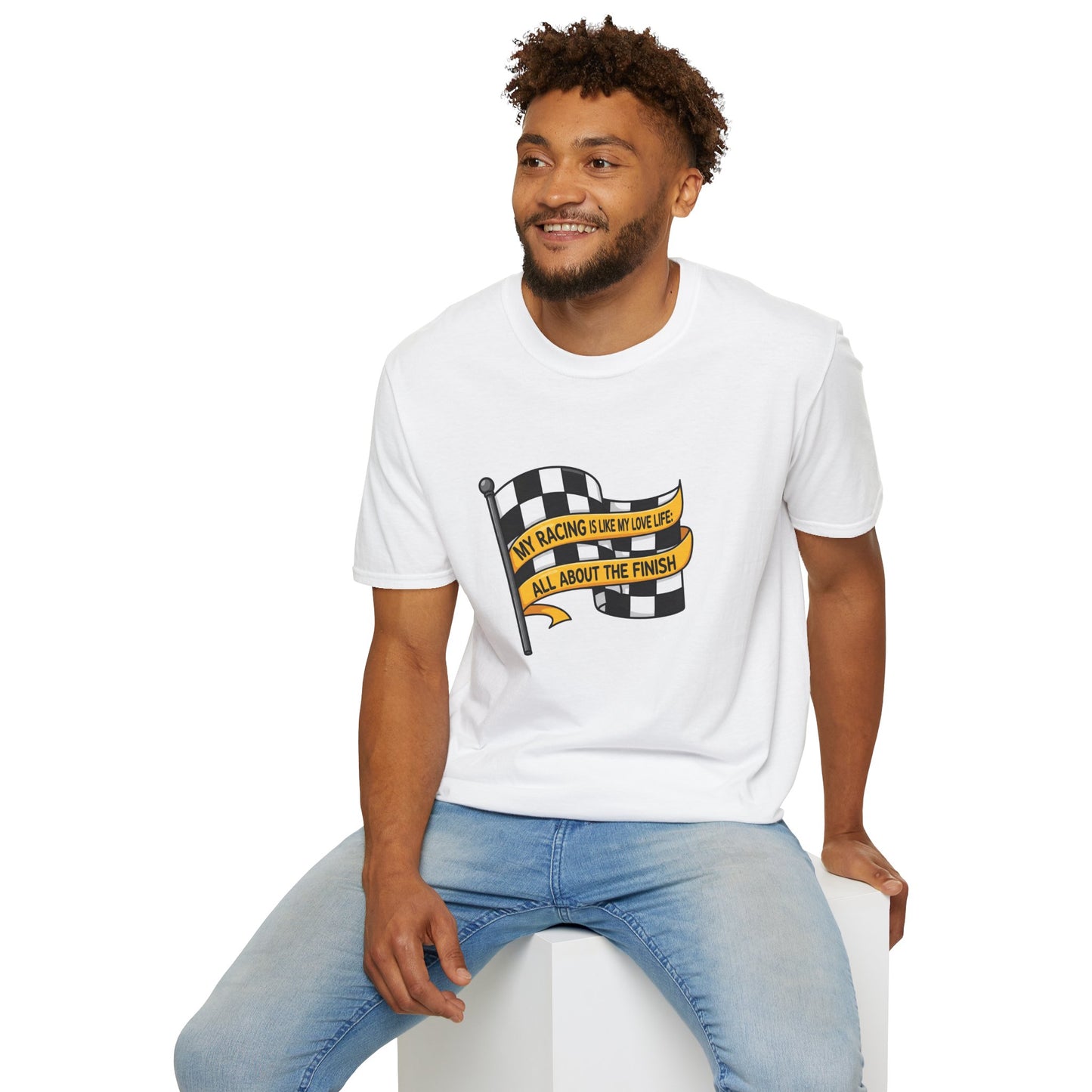 My Racing Is Like My Love Life Tee – Funny Sim Racing T-Shirt