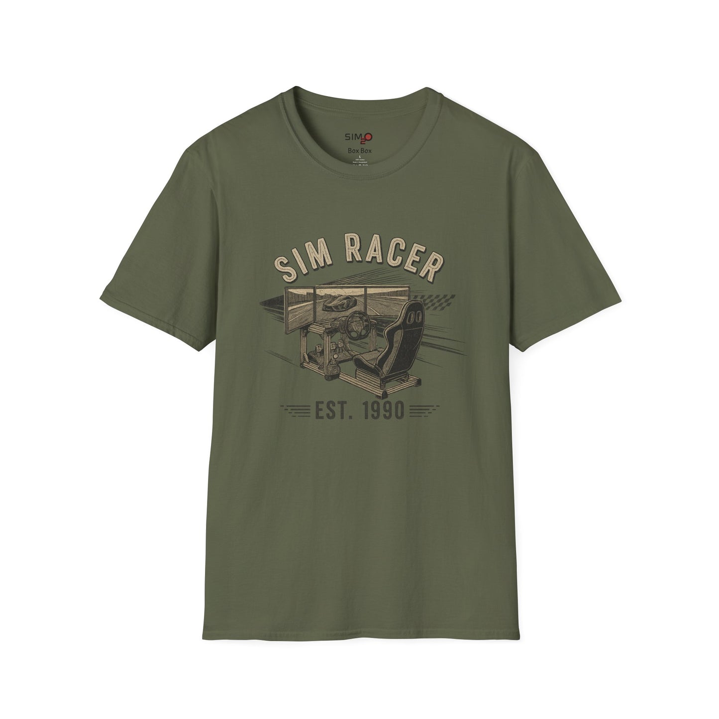 Sim Racer Est. 1990 Tee – Vintage Sim Rig T-Shirt