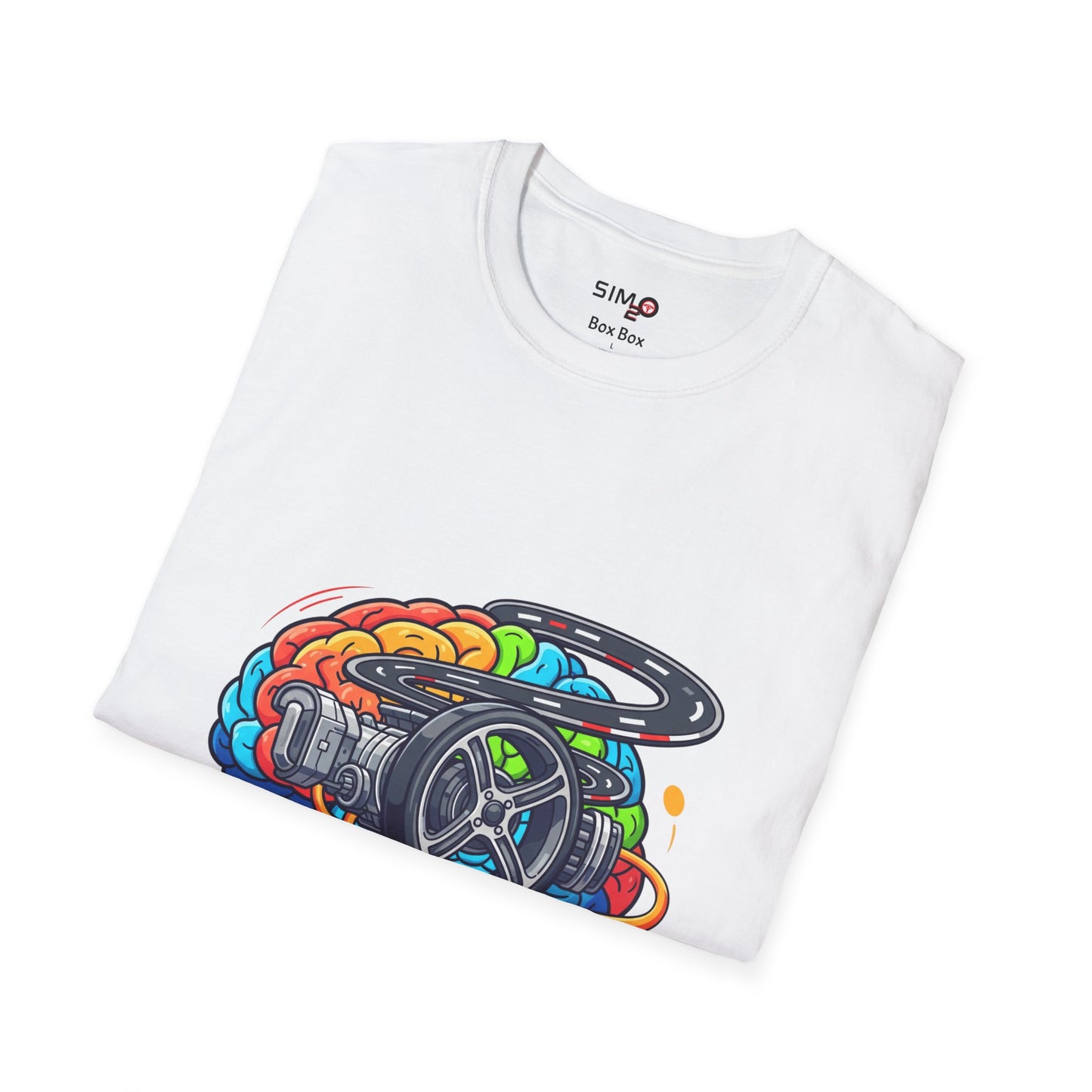 Sim Racing Mind Tee – Steering Wheel & Track Graphic T-Shirt